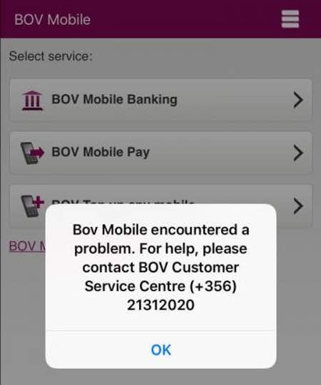 BOV mobile app