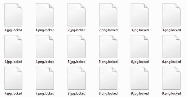 Lockergoga locked files