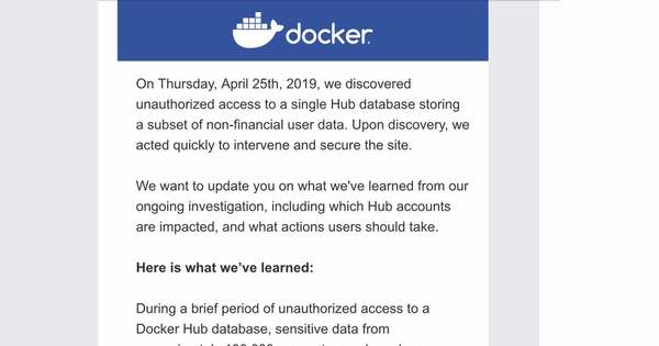 Docker email