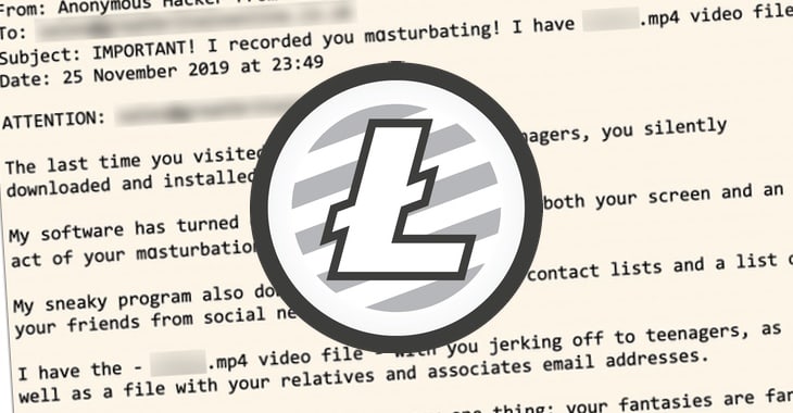 Sextortion with a twist of Litecoin