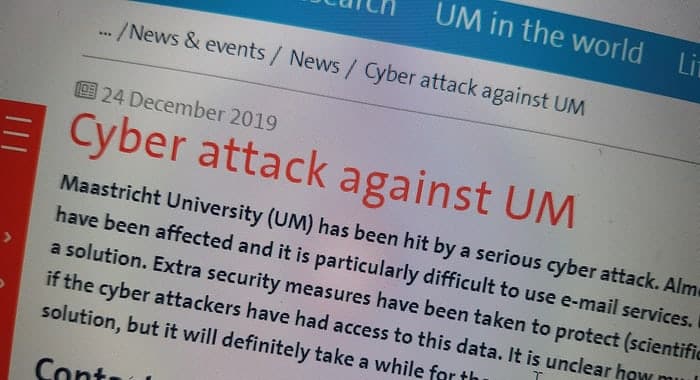 Dutch university paid $220,000 ransom to hackers after Christmas attack