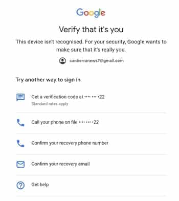 Google verify