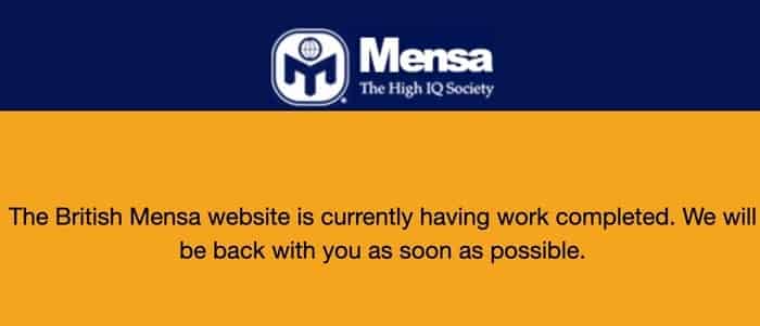 Mensa website