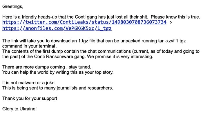 Leak email