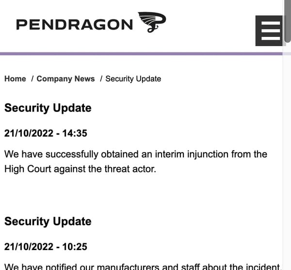 pendragon update