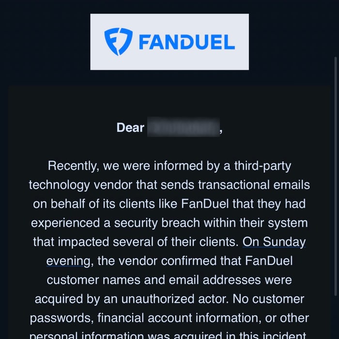 FanDuel gamblers warned of phishing threat after data breach at Mailchimp - grahamcluley.com