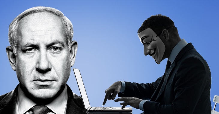 Israel’s Prime Minister has his Facebook account hijacked, website knocked offline