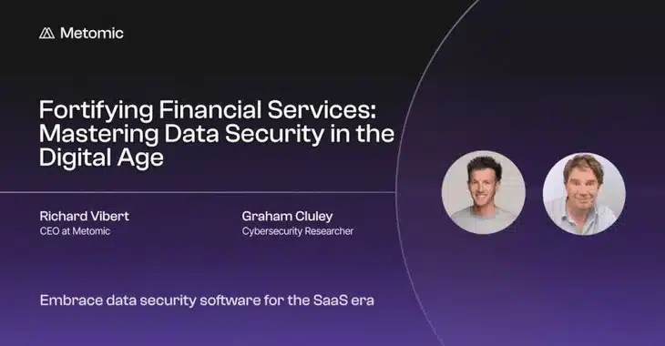 See me speak at webinar about data security for financial services