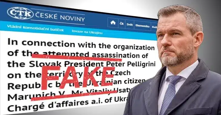 Hacker posts fake news story about Ukrainians trying to kill Slovak President