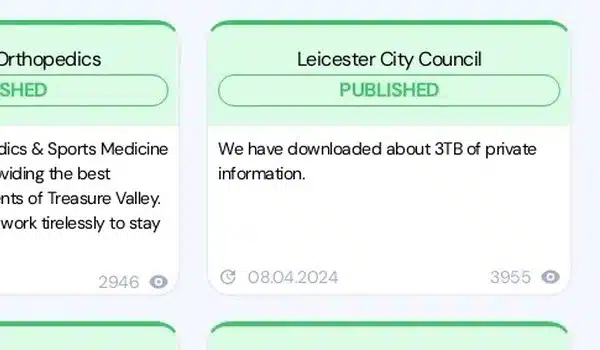 Leicester data leak