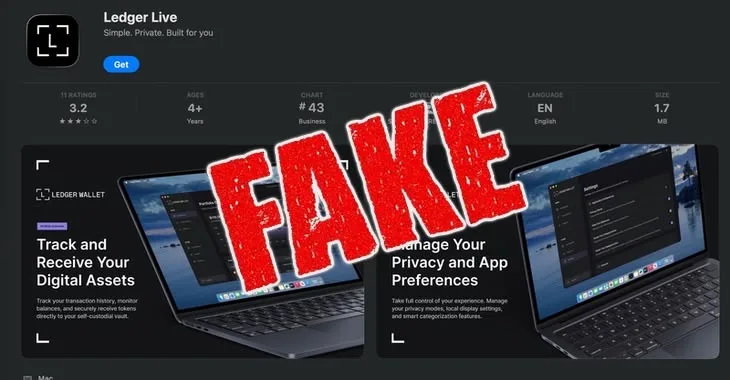 Singer loses life savings to fake wallet downloaded from the Apple App Store