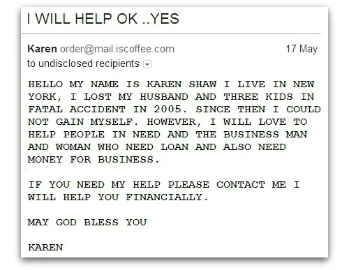 Scam email